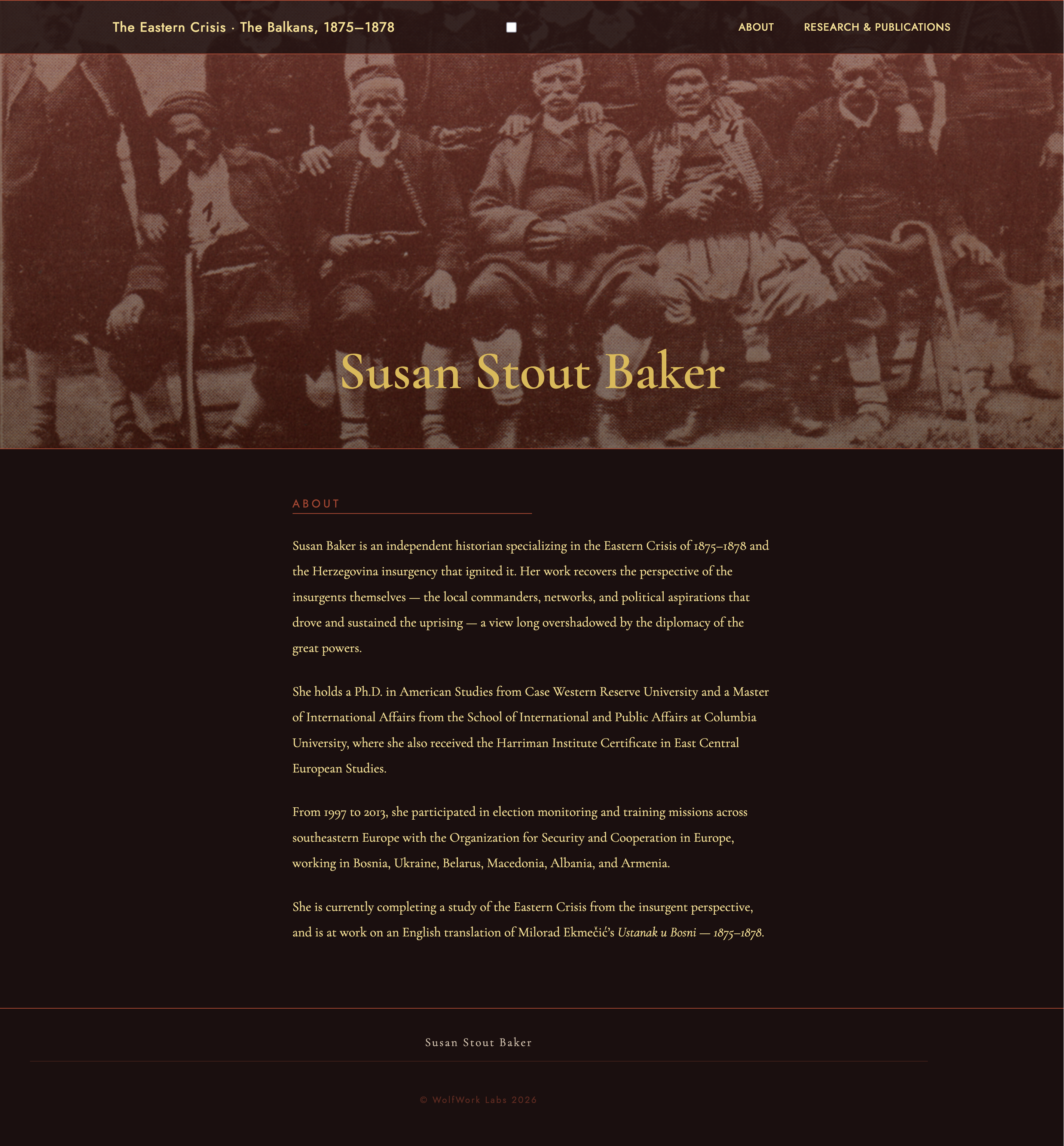 Susan Stout Baker website